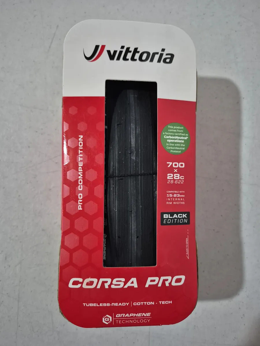 PNEU ROAD VITTORIA CORSA PRO BLACK SPECIAL EDITION 700 X 28 (28-622) TLR