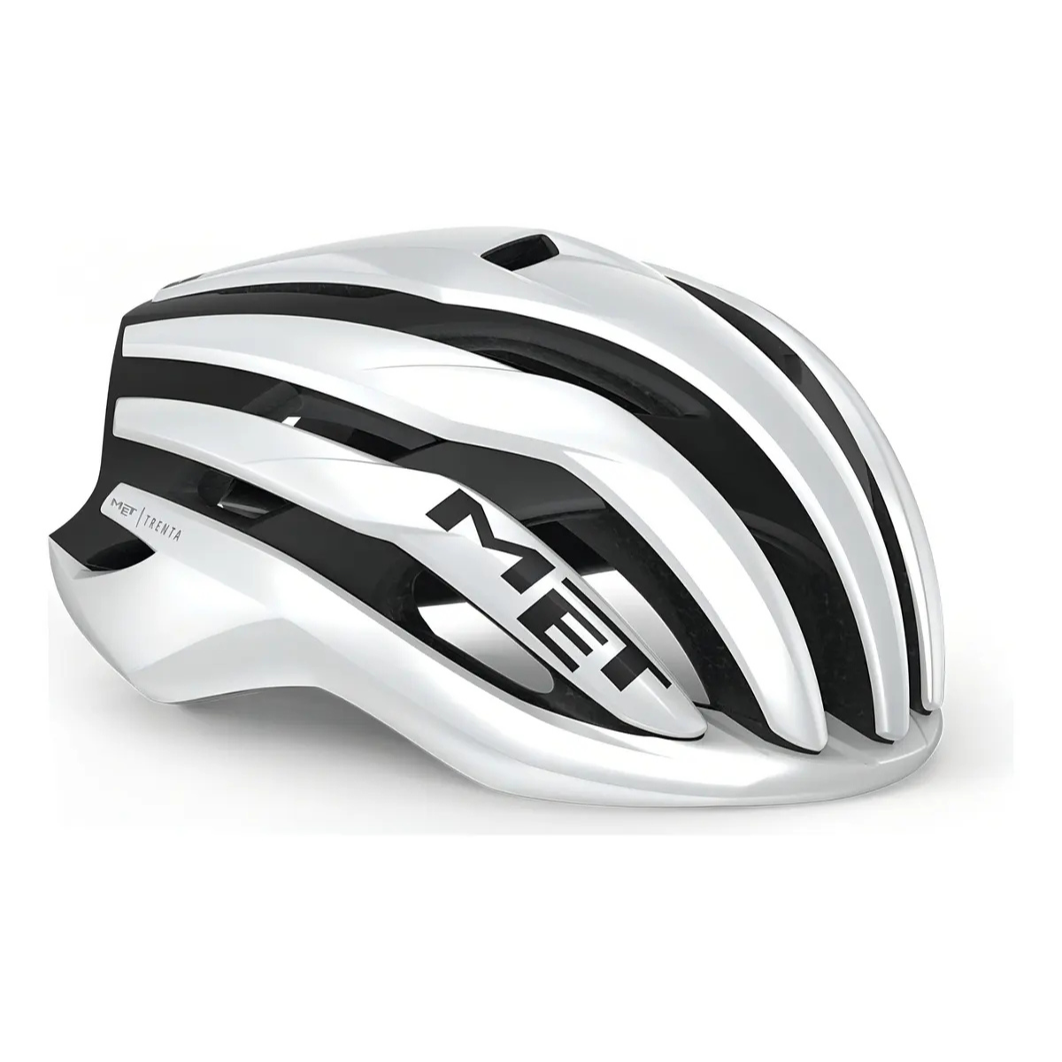 CAPACETE MET ROAD TRENTA MIPS BRANCO/PRETO M