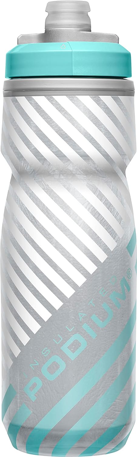 GARRAFA CAMELBAK TERMICA PODIUM CHILL 620ML BRANCO E AZUL