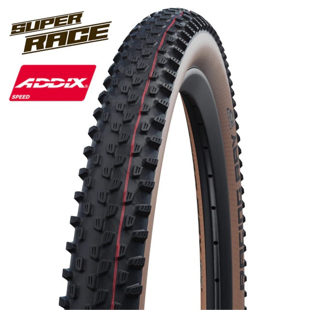 PNEU SCHWALBE RACING RAY SUPER RACE 29X2.25 EVOLUT 25MARROM FAIXA MARROM