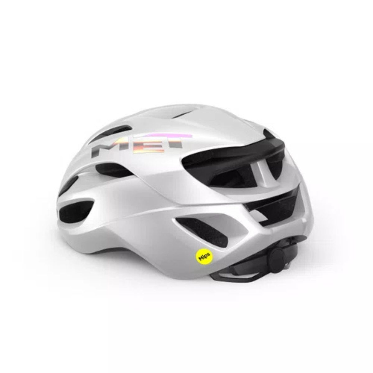CAPACETE MET ROAD RIVALE MIPS BRANCO HOLOGR