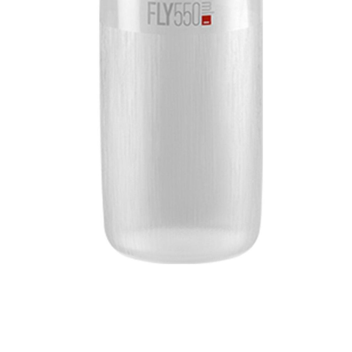 GARRAFA ELITE FLY 550ML TRANSP. LOGO CINZA/VERMELHA