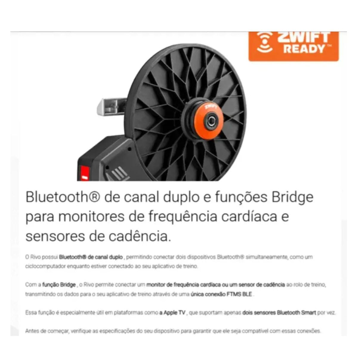 ROLO DE TREINO ELITE RIVO COM ZWIFT COG E CLICK