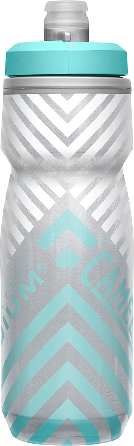 GARRAFA CAMELBAK TERMICA PODIUM CHILL 620ML BRANCO E AZUL