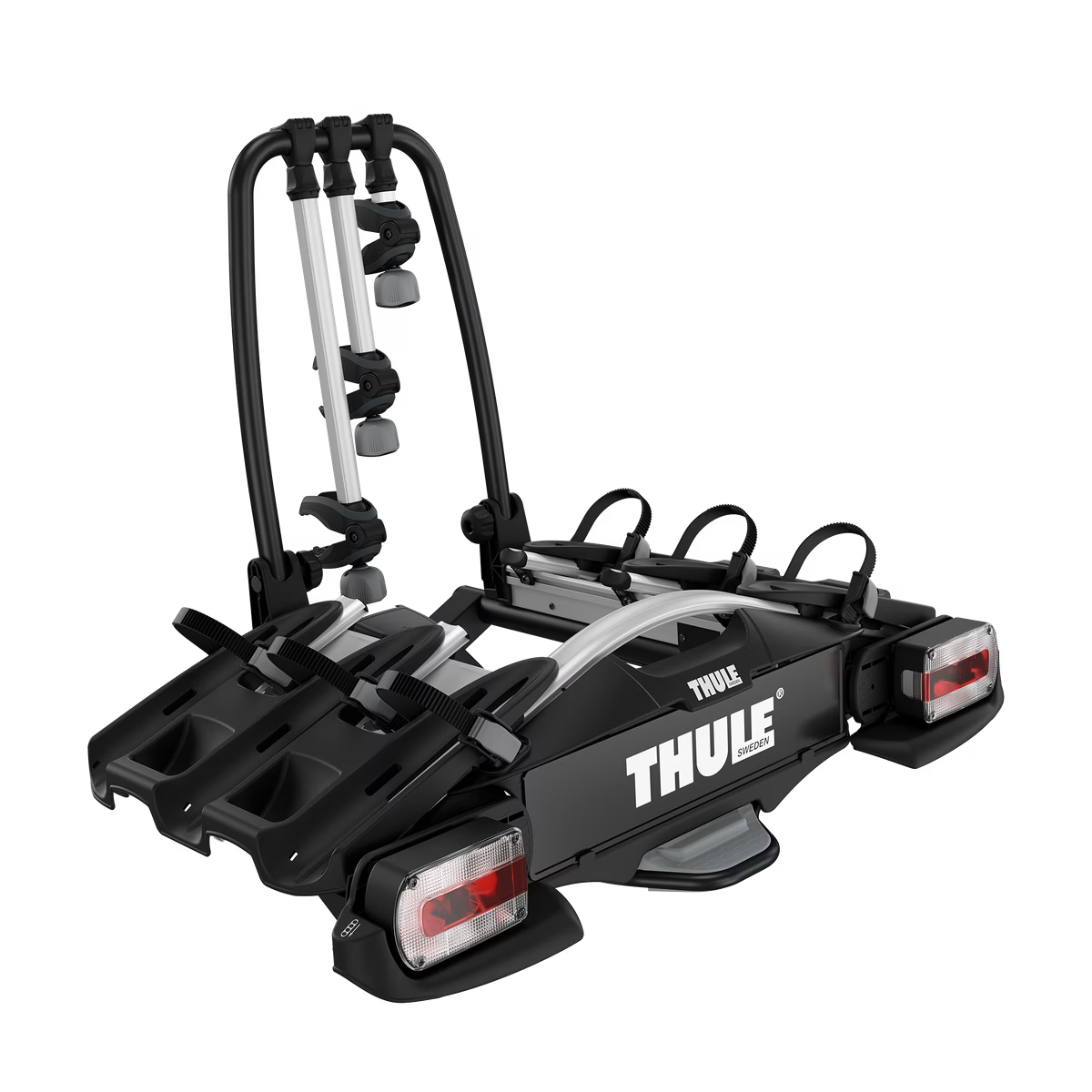 SUPORTE DE PLATAFORMA THULE VELOCOMPACT PARA 3 BICICLRTAS ENGATE DE 7 PINOS Preto
