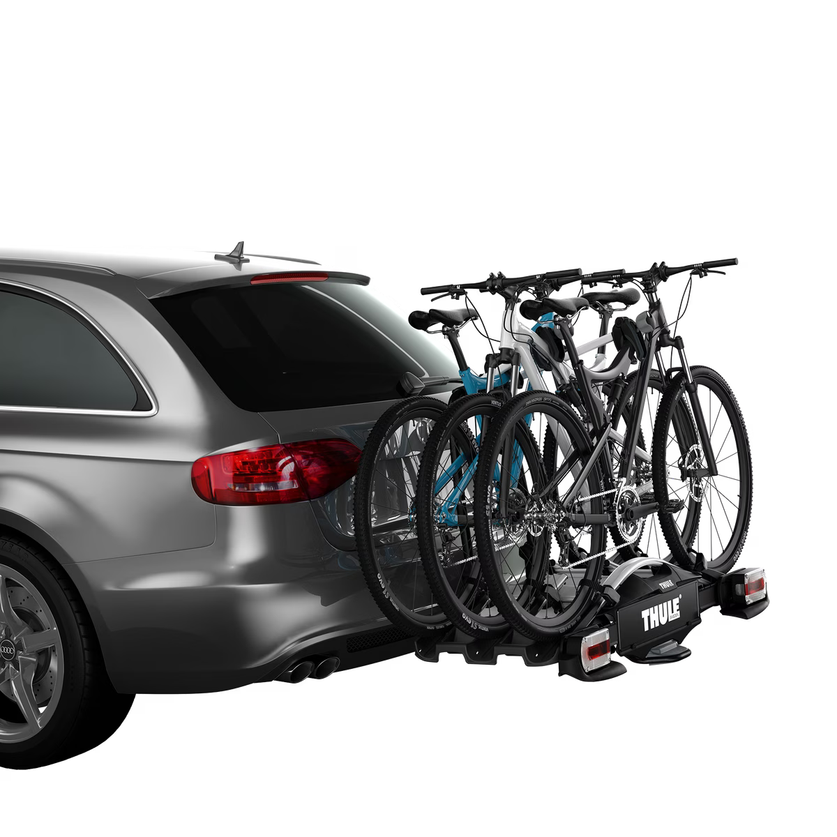 SUPORTE DE PLATAFORMA THULE VELOCOMPACT PARA 3 BICICLRTAS ENGATE DE 7 PINOS Preto