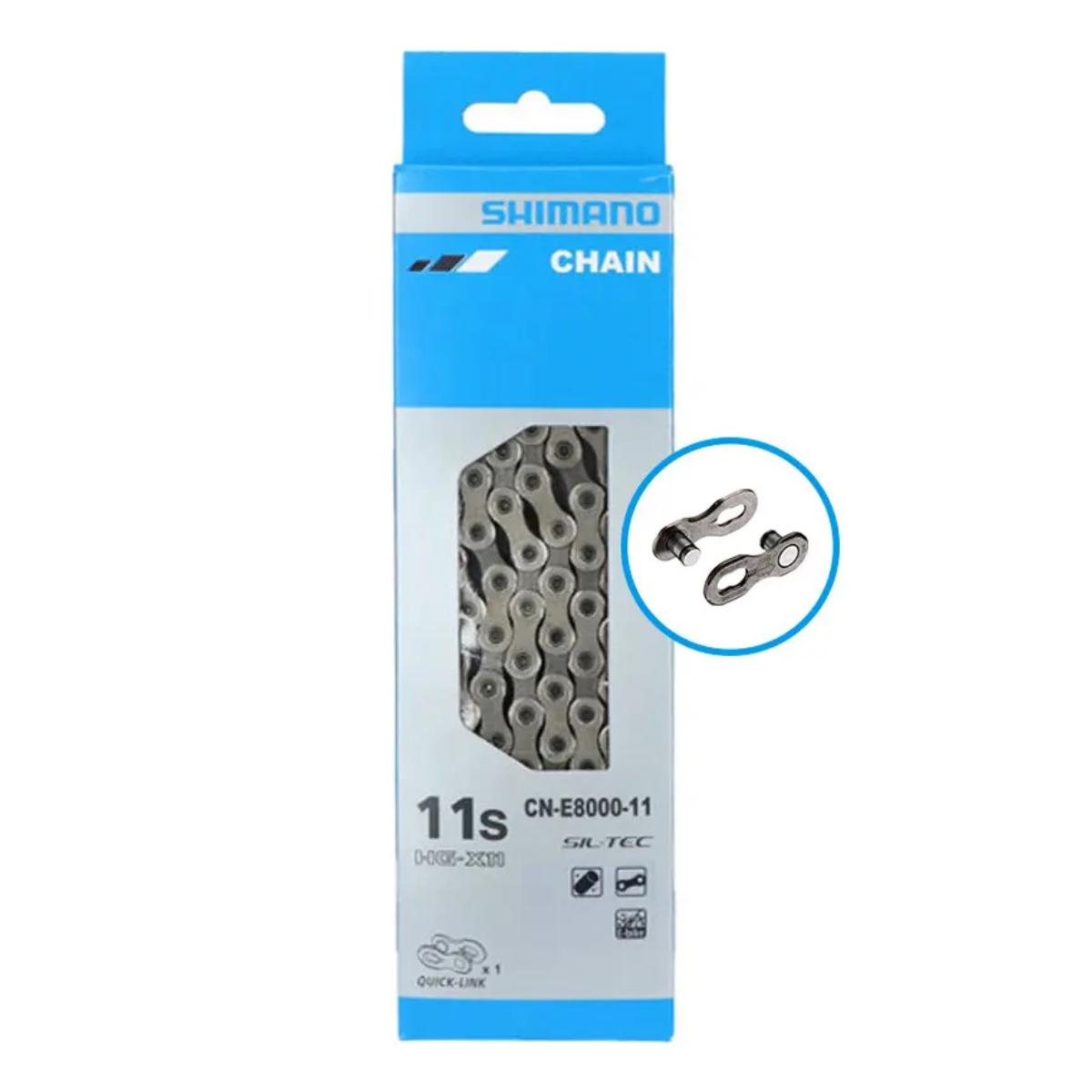 CORRENTE SHIMANO CN-E8000 116L 11V STEPS COM QUICK LINK
