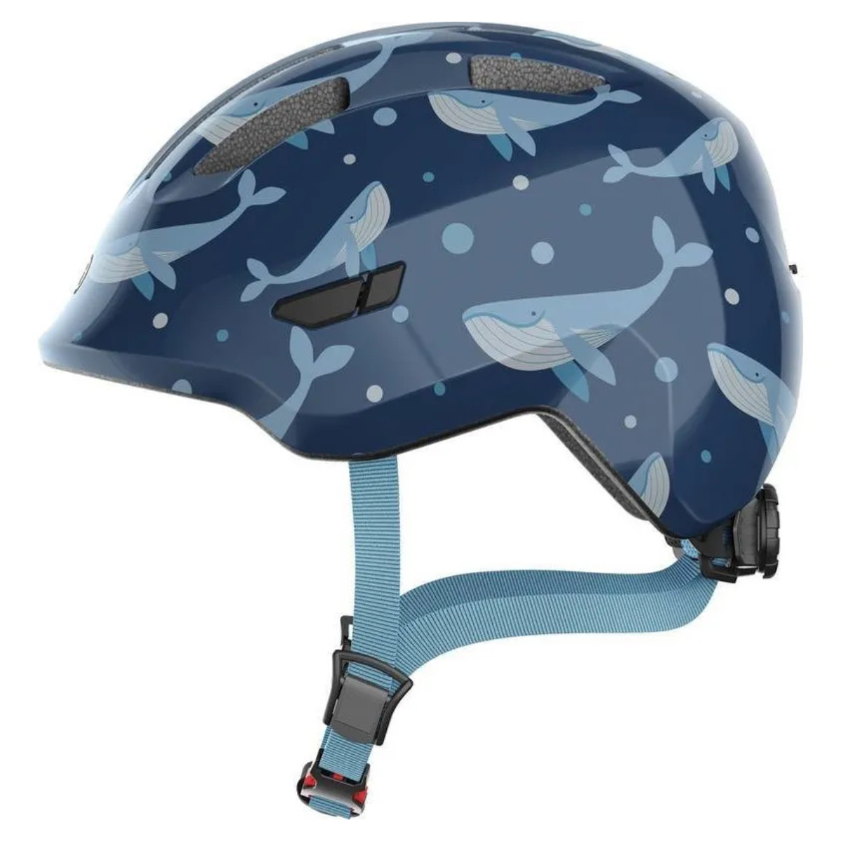 CAPACETE CICLISMO ABUS SMILEY 3.0 AZUL BALEIA TAM M