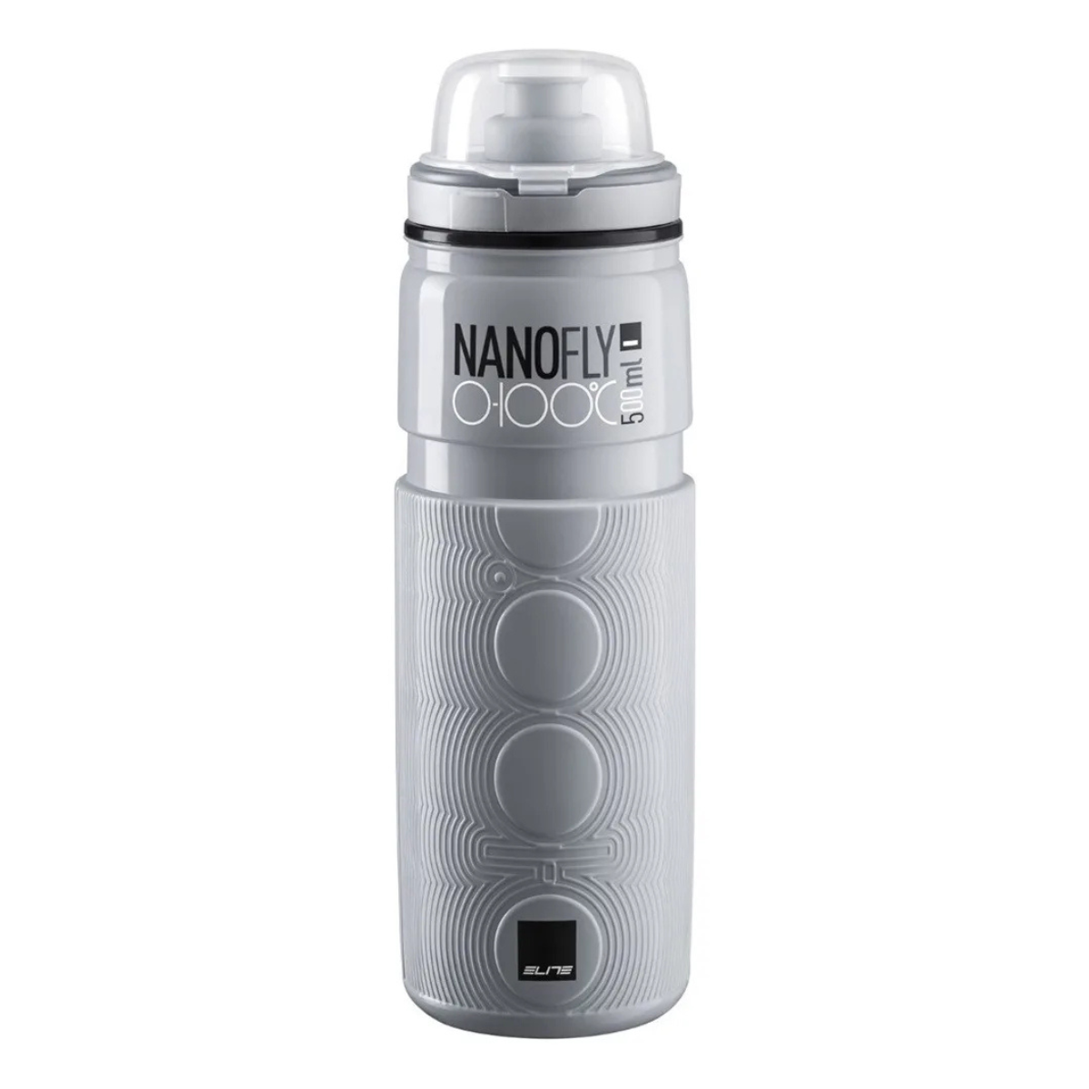 GARRAFA ELITE TERMICA NANO FLY 4H 500ML CINZA CLARO