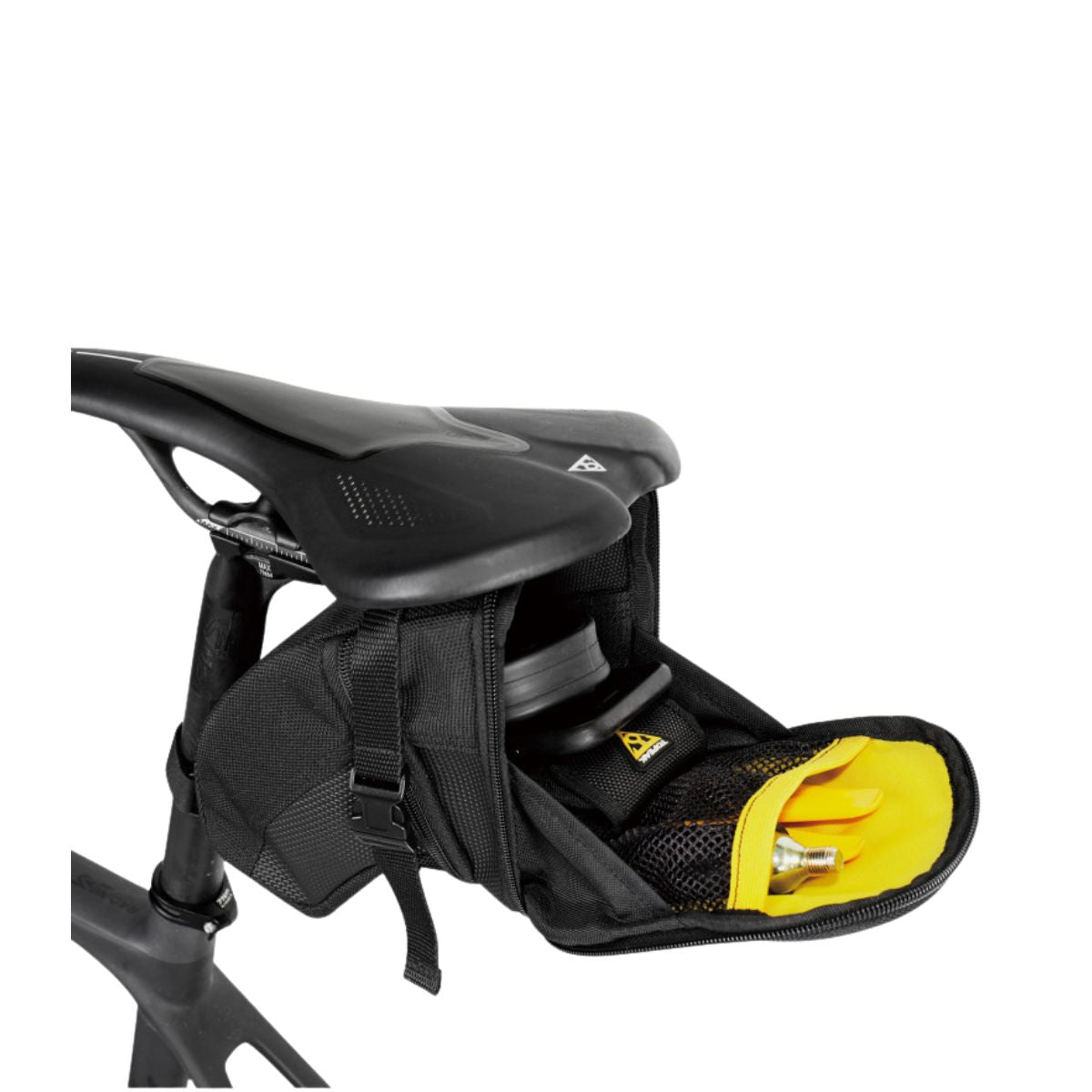 BOLSA DE SELIM TOPEAK AERO WEDGE PACK COM TIRAS SMALL Preto