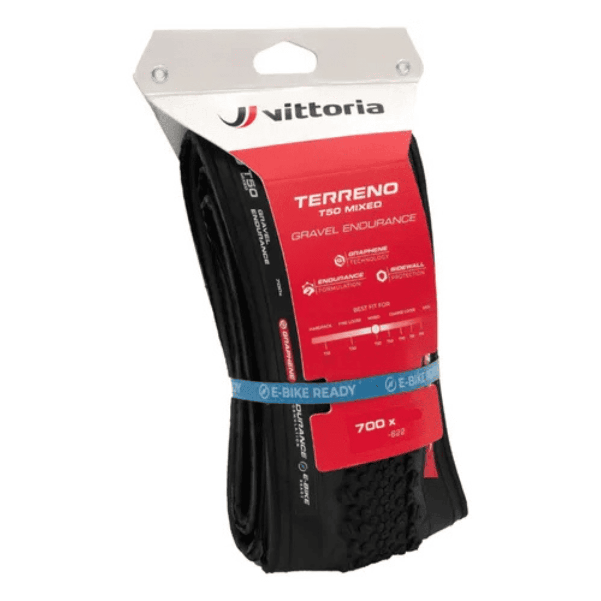 PNEU VITTORIA GRAVEL TERRENO T50 MIXED 700X45C PRETO G2.0