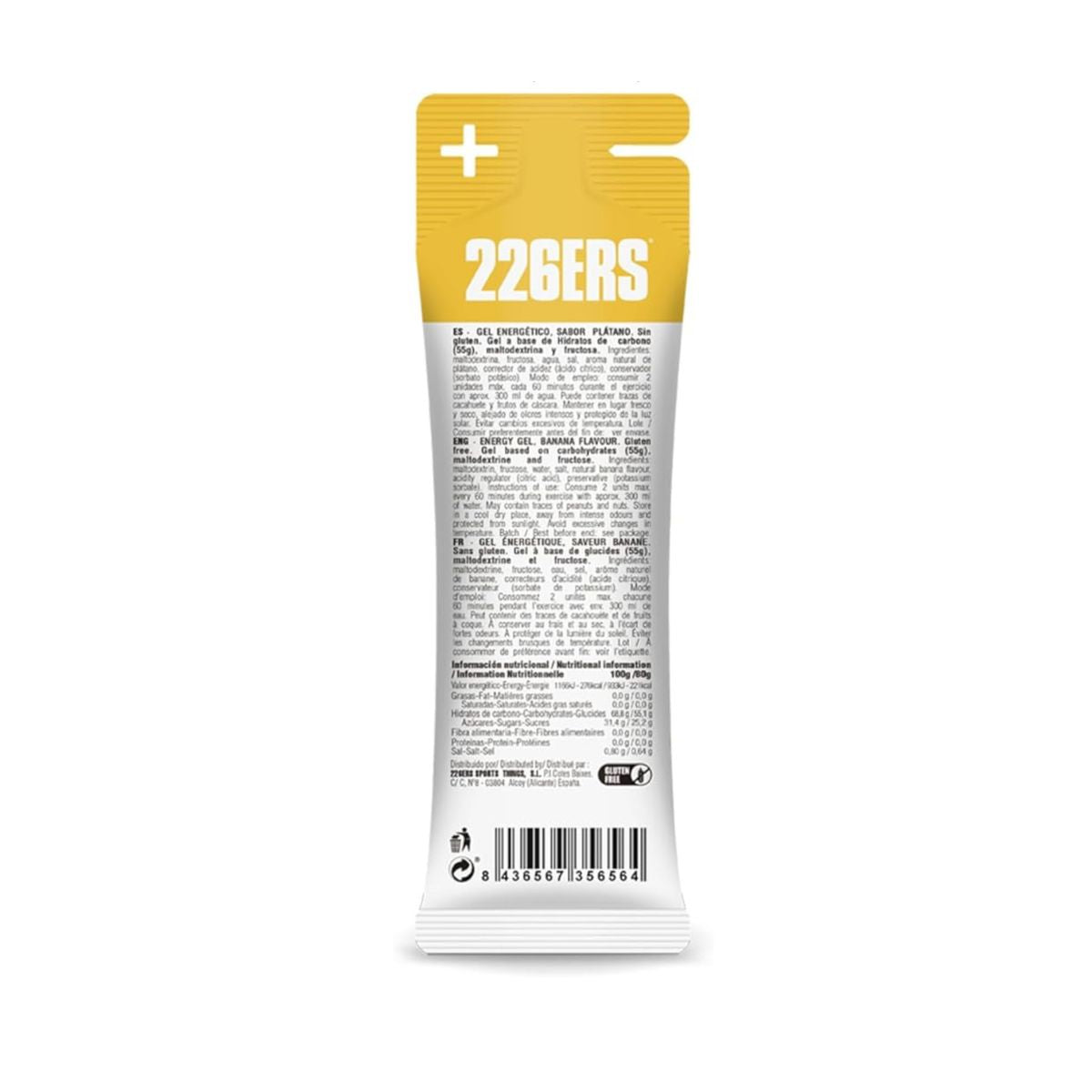 GEL 226ERS HIGH FRUCTOSE 80GR BANANA (PLATANO)