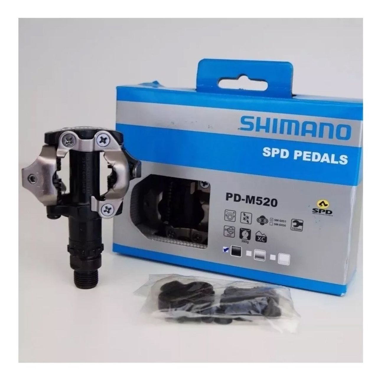 PEDAL SHIMANO MTB PD-M520 PRETO