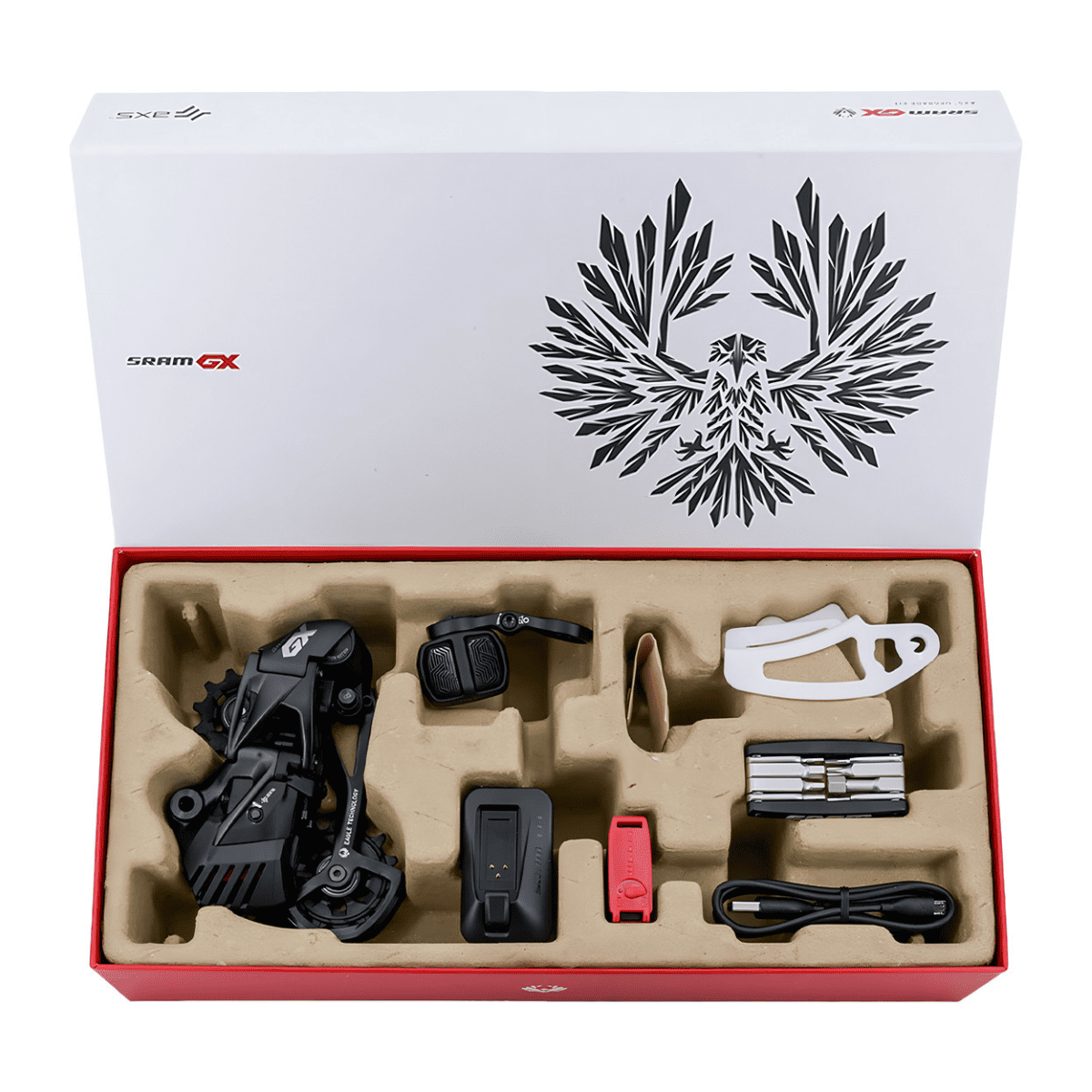 KIT SRAM GX EAGLE AXS CAMBIO TRAS. BATERIA, CONTR. POD E CARREGADOR