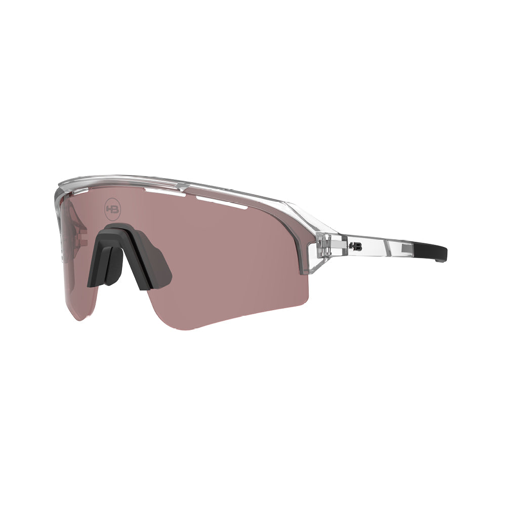 OCULOS HB EDGE S GLOSS CRYSTAL/NOSE M BLACK AMBER