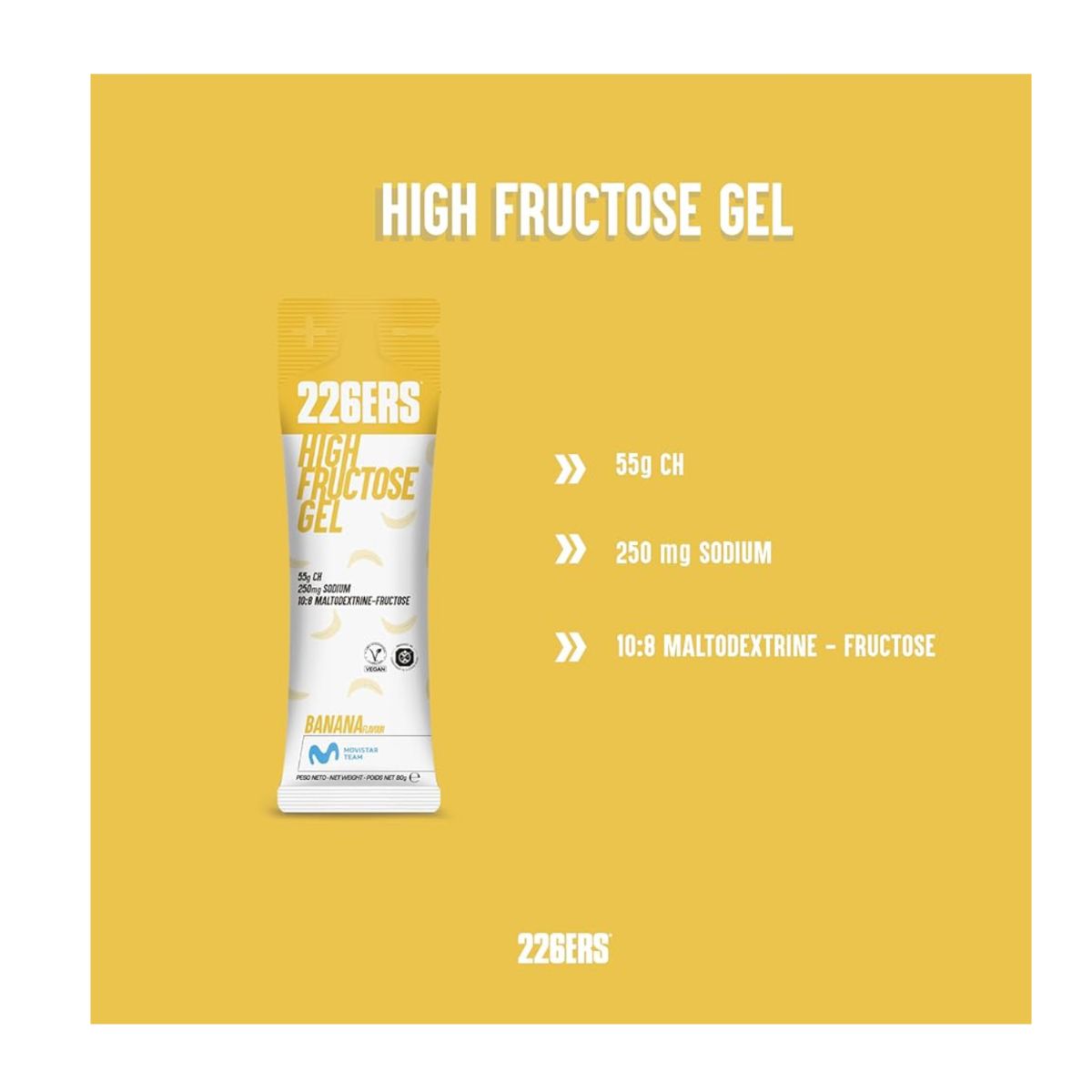 GEL 226ERS HIGH FRUCTOSE 80GR BANANA (PLATANO)