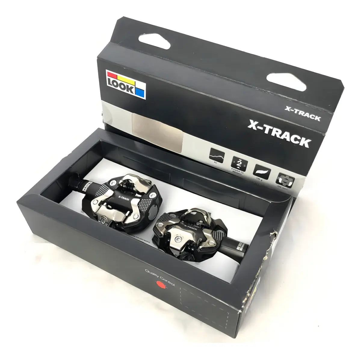PEDAL LOOK X-TRACK PRETO CINZAA