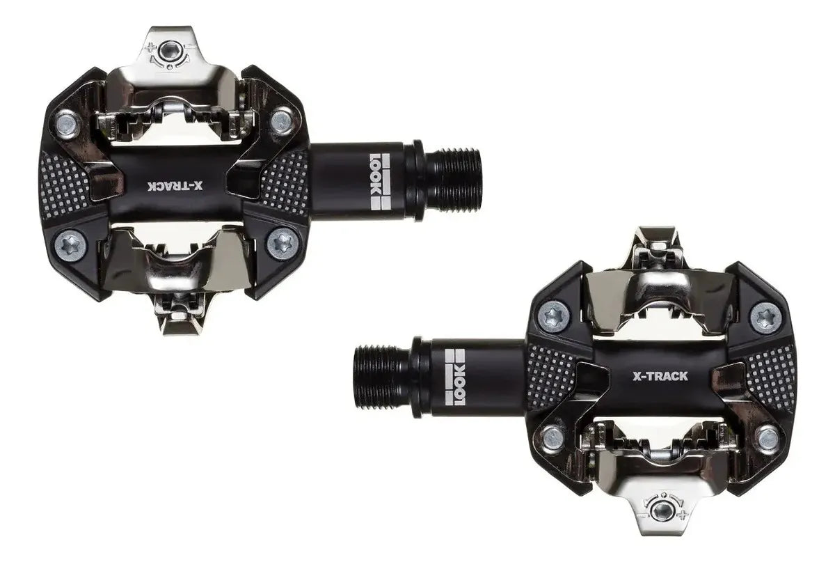PEDAL LOOK X-TRACK PRETO CINZAA