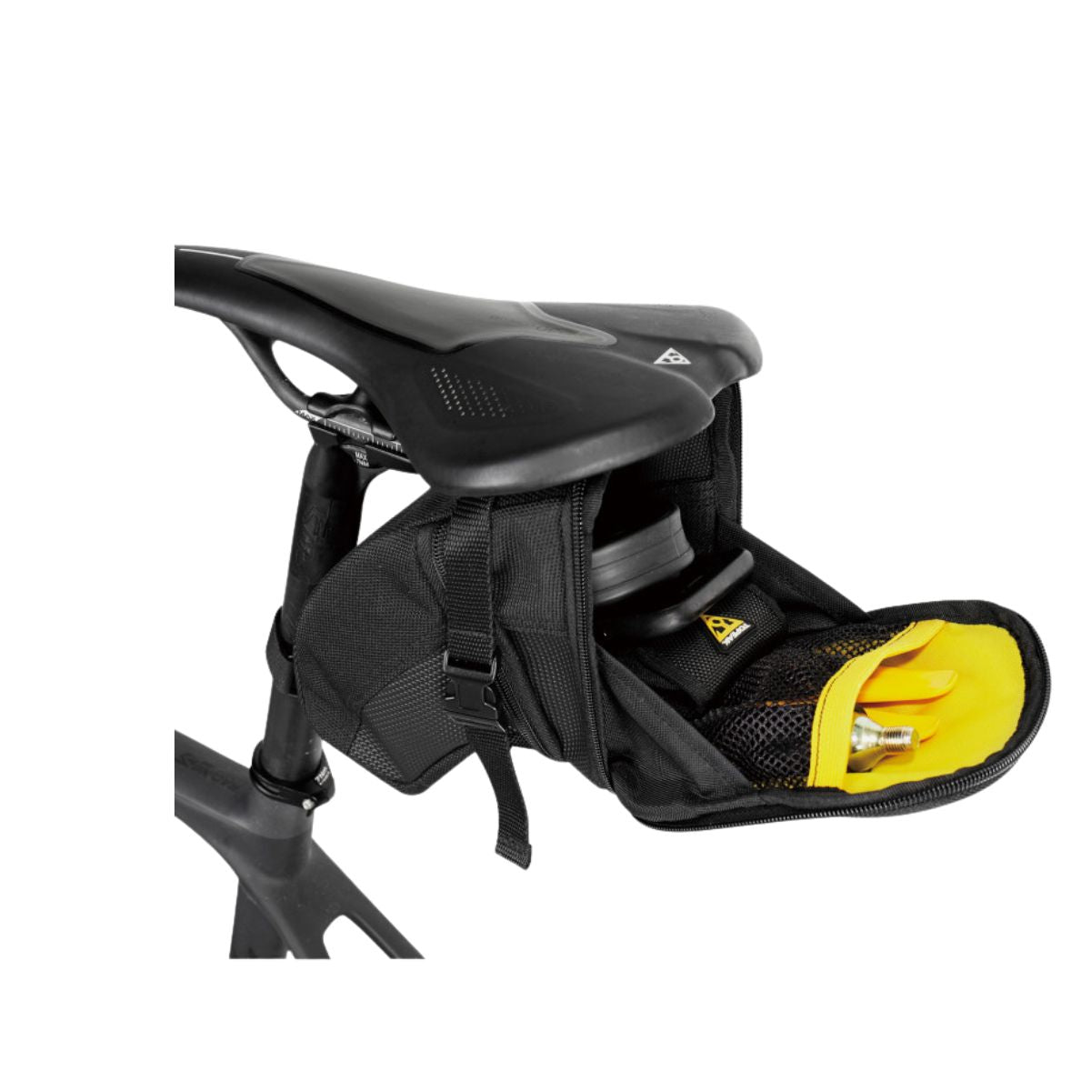 BOLSA DE SELIM TOPEAK AERO WEDGE PACK COM TIRAS MEDIUM Preto