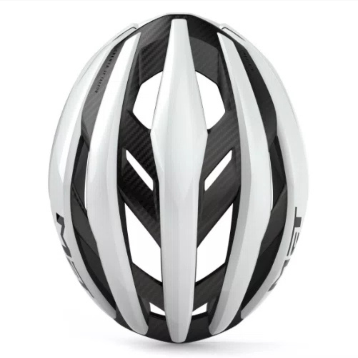 CAPACETE MET TRENTA 3K CARBON BRANCO S