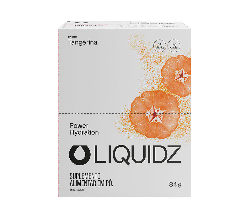 LIQUIDZ ELETRÓLITOS EM PÓ TANGERINA CX 14UN