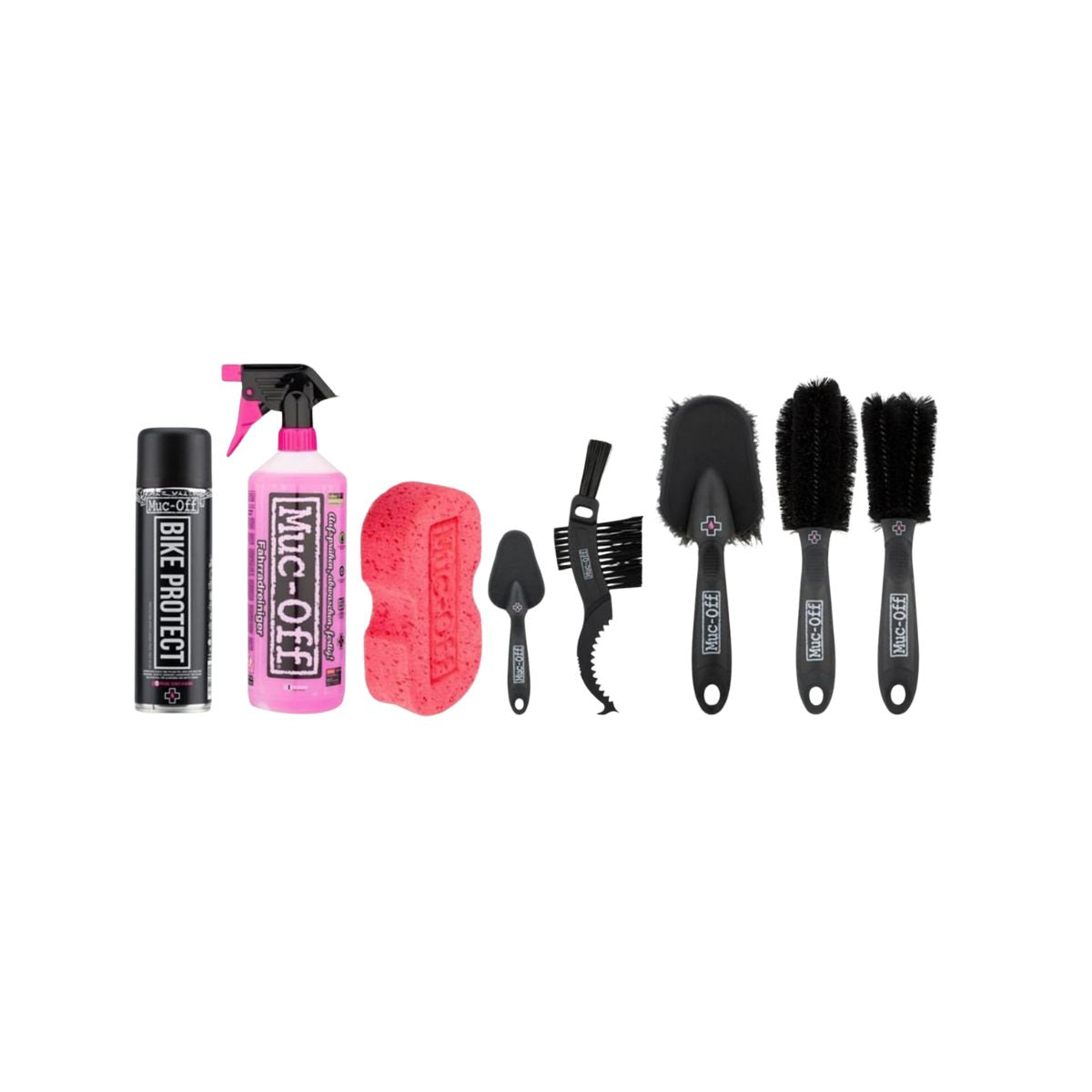 KIT DE LIMPEZA 8 EM 1 BICYCLE CLEANING MUC-OFF KIT Rosa