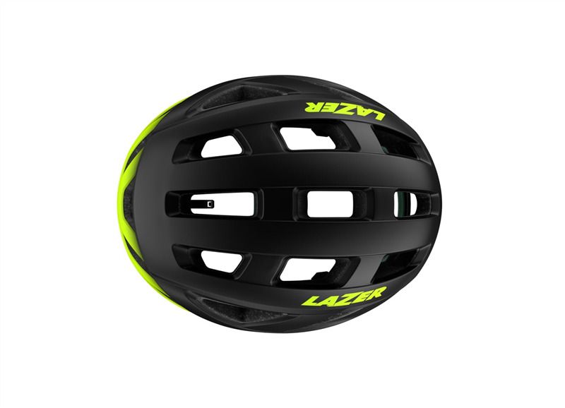 CAPACETE LAZER ROAD TONIC KINETICORE AMARELO/PRETO TAM. M