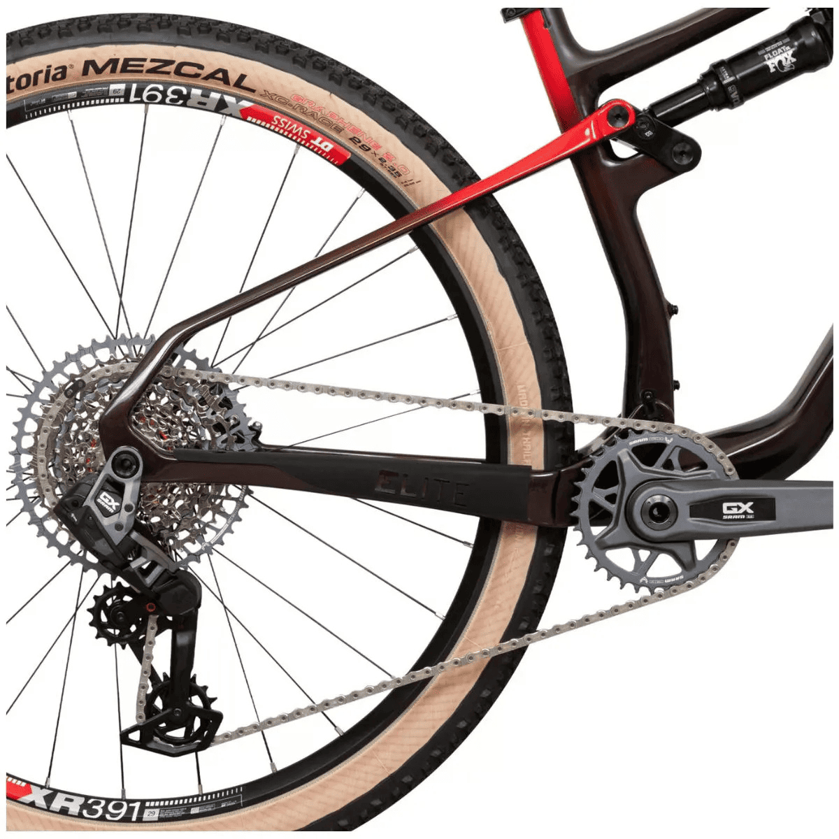 BIKE CALOI ELITE CARBON FS RACING 12V COR PRETO/VERMELHO