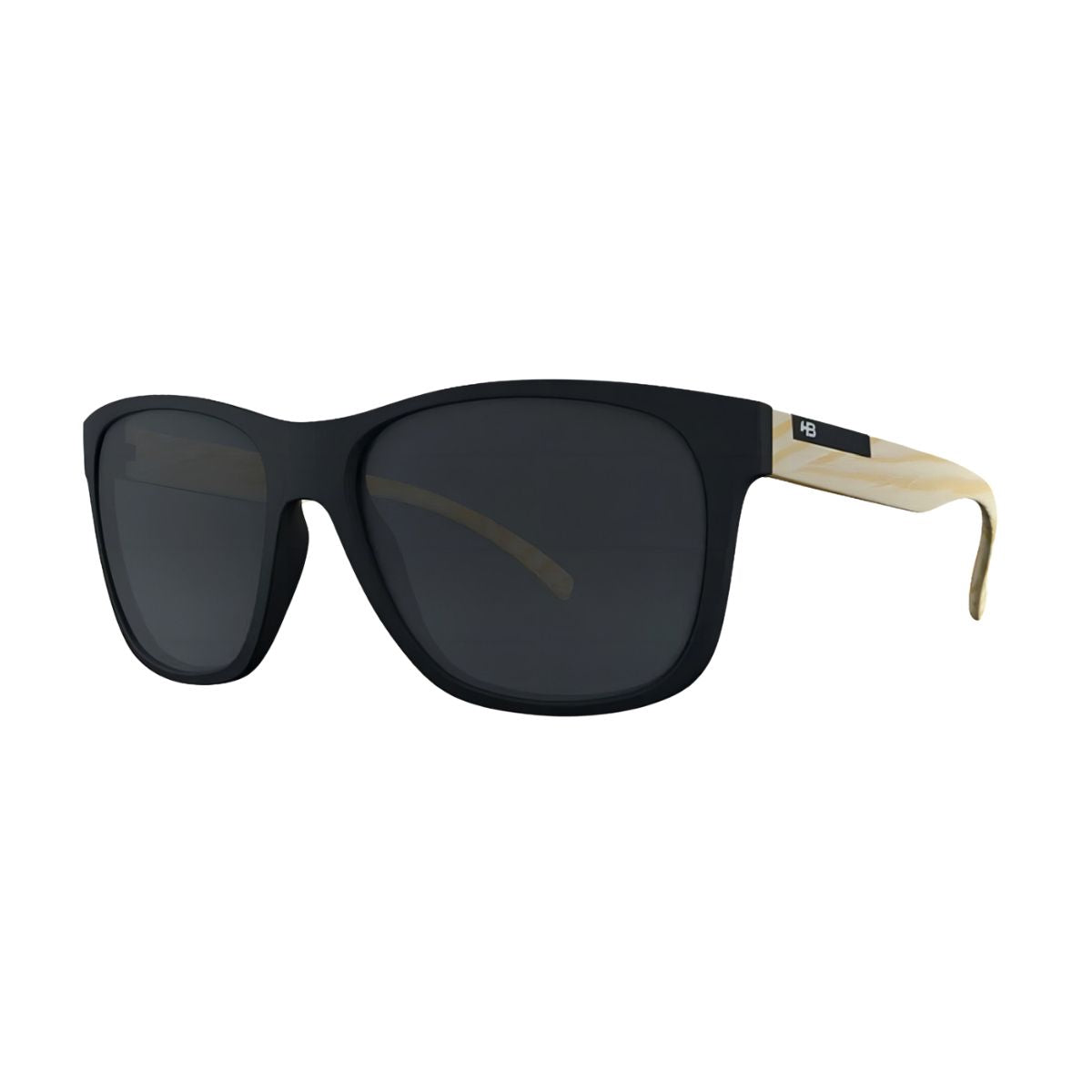 OCULOS HB UNDERGROUND M PRETO/MADEIRA POLARIZED CINZA