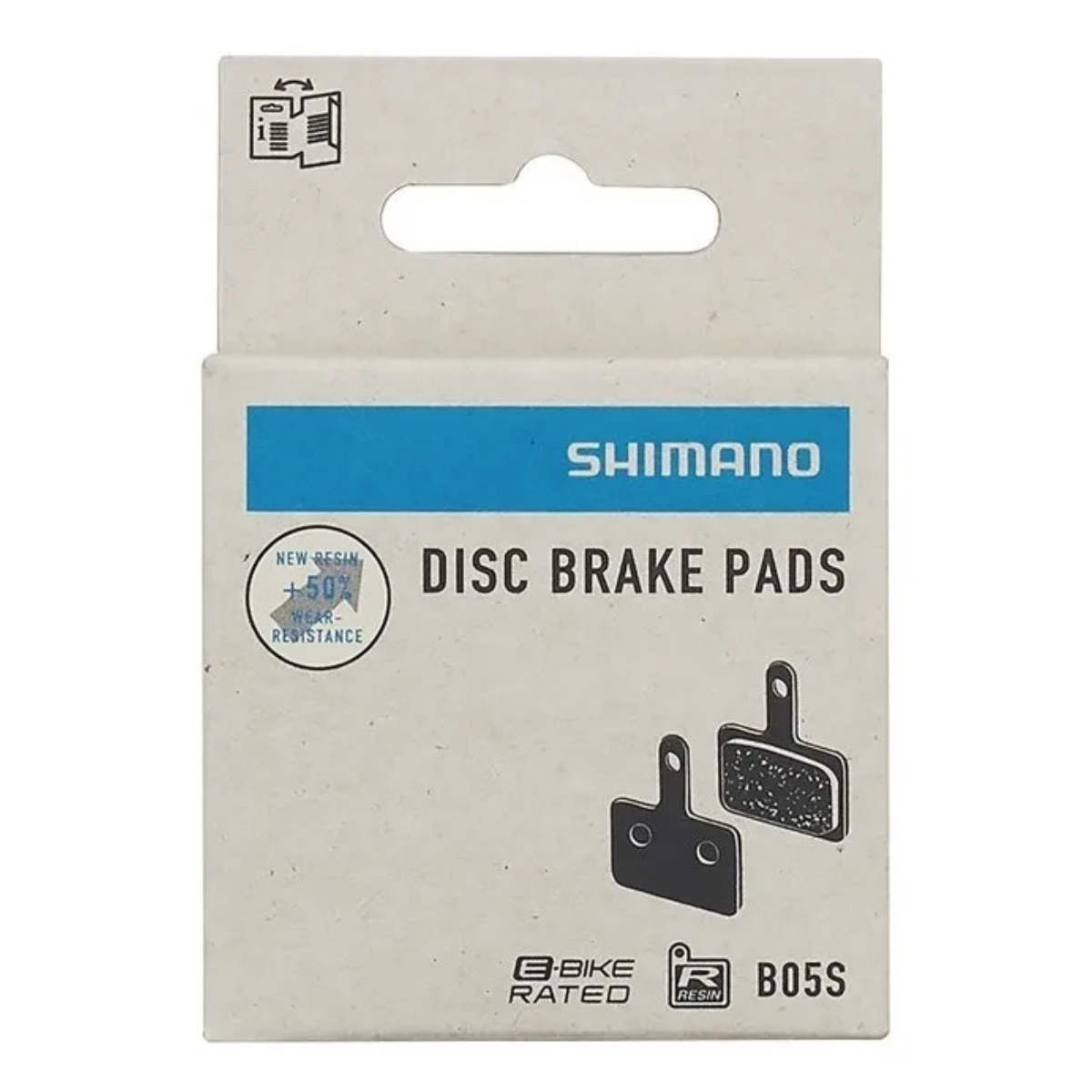 PASTILHA DE FREIO SHIMANO B05S RESINA COM 3 TIPOS 3PINO Preto