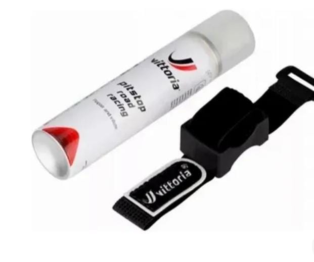 APLICADOR DE SELANTE VITTORIA PIT STOP ROAD RACING 75ML. INFLA E REPARA COM SUPORTE + VELCRO