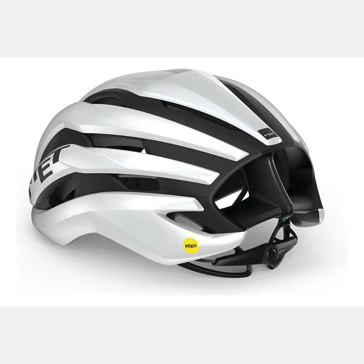 CAPACETE MET ROAD TRENTA MIPS BRANCO/PRETO P