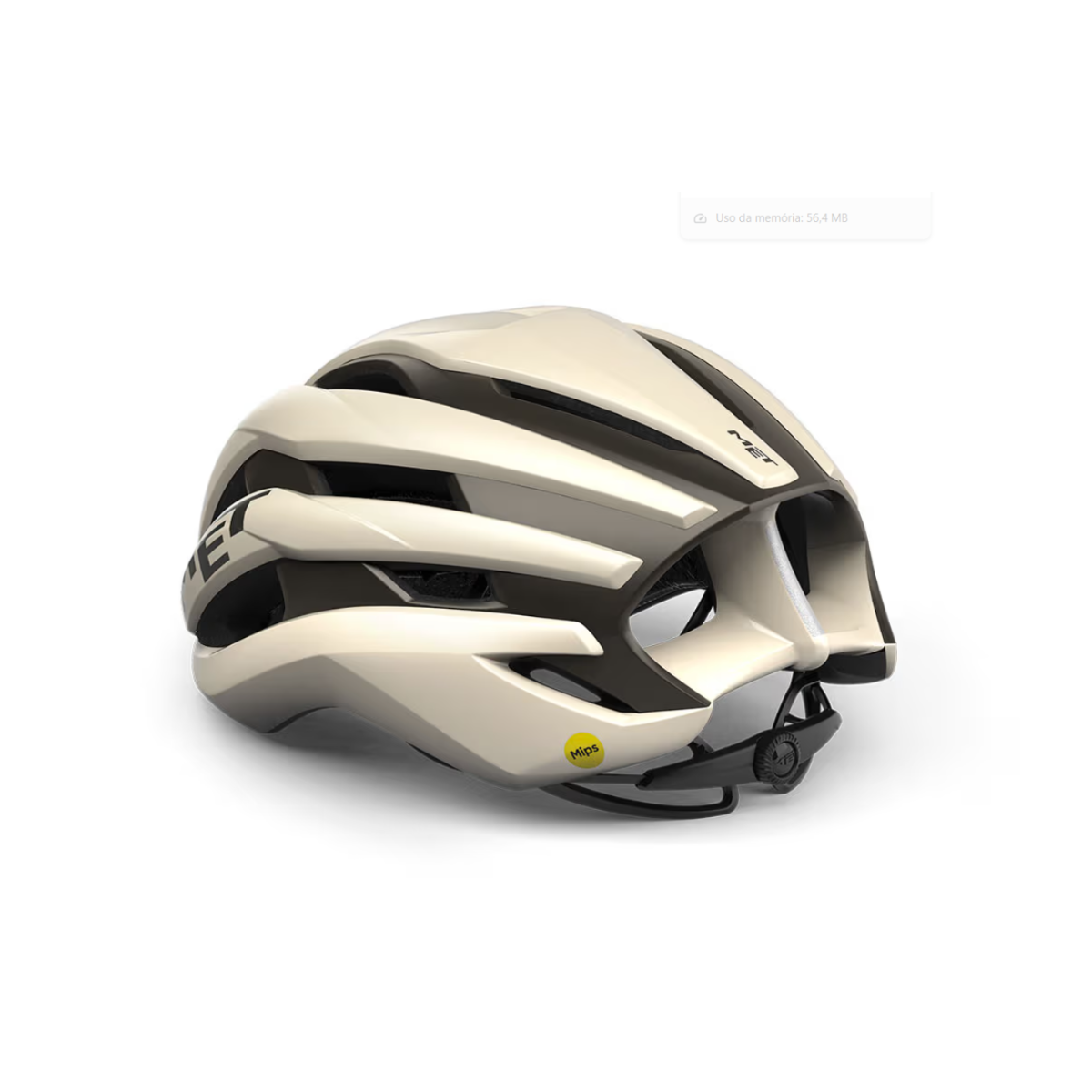 CAPACETE MET TRENTA COR WAX WHITE FOSCO TAM M (56-58)