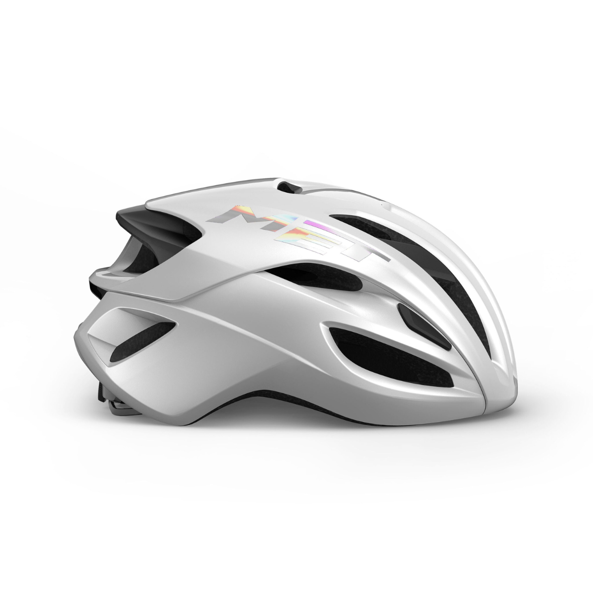 CAPACETE MET ROAD RIVALE MIPS BRANCO HOLOGRAFICO TAM M (56-58)