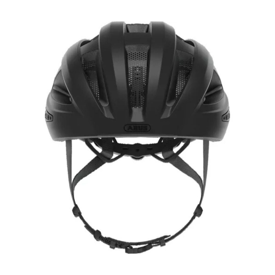 CAPACETE ABUS MACATOR PRETO BRILHANTE TAM M 52 58 CM