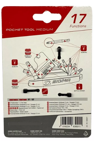 JOGO DE FERRAMENTA SIGMA MEDIUM 17 FUNCOES