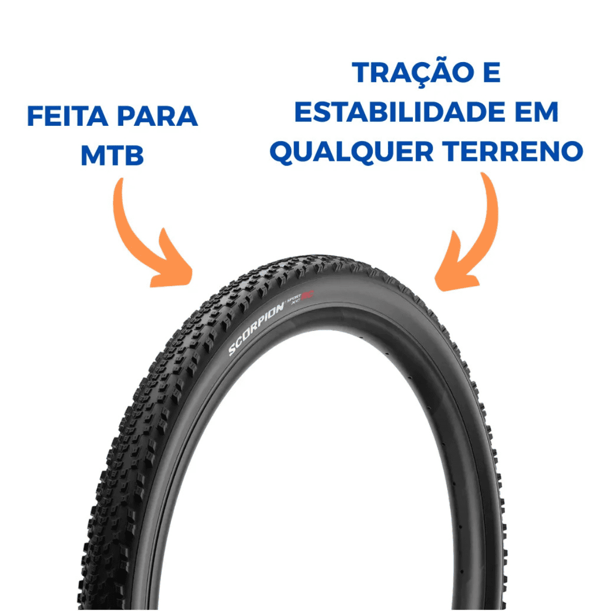 PNEU PIRELLI SCORPION 29X2.4 SPORT XC RC ESCRITO BRANCO