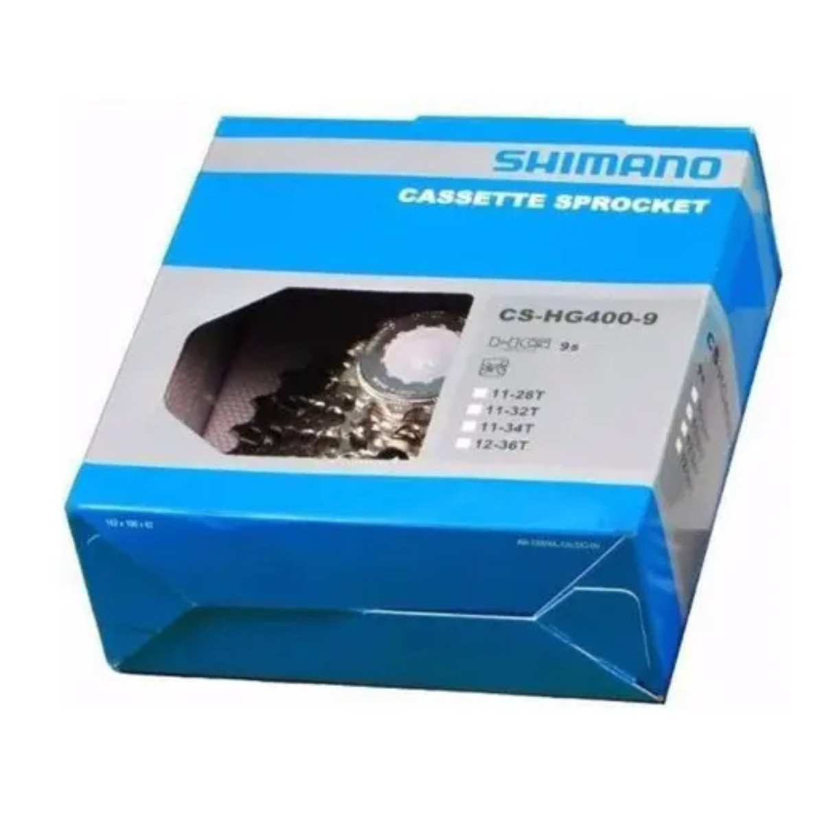 CASSETE SHIMANO SPROCKET 9V CS-HG400 12/36D PRATA