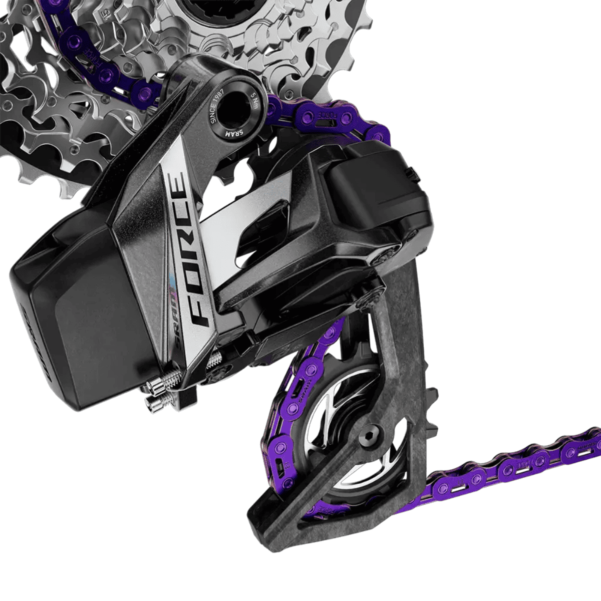 CORRENTE SRAM FORCE FLATTOP E1 126 LINKS 12/13 VEL. ROXO