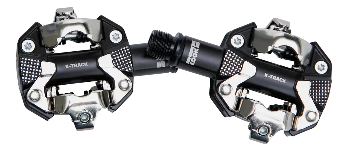 PEDAL LOOK X-TRACK PRETO CINZAA