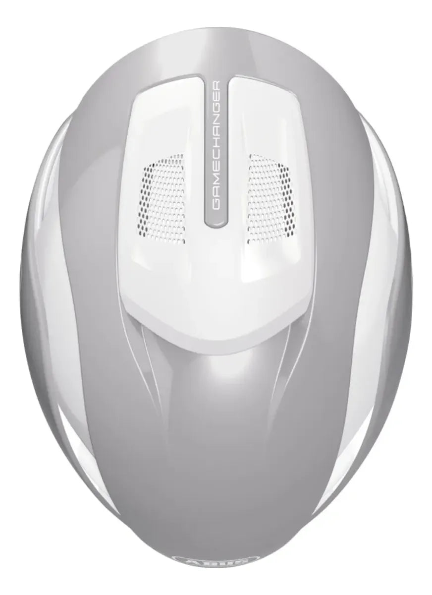 CAPACETE CICLISMO ABUS GAMECHANGER 2.0 CINZA PURO TAM.M 54-58CM