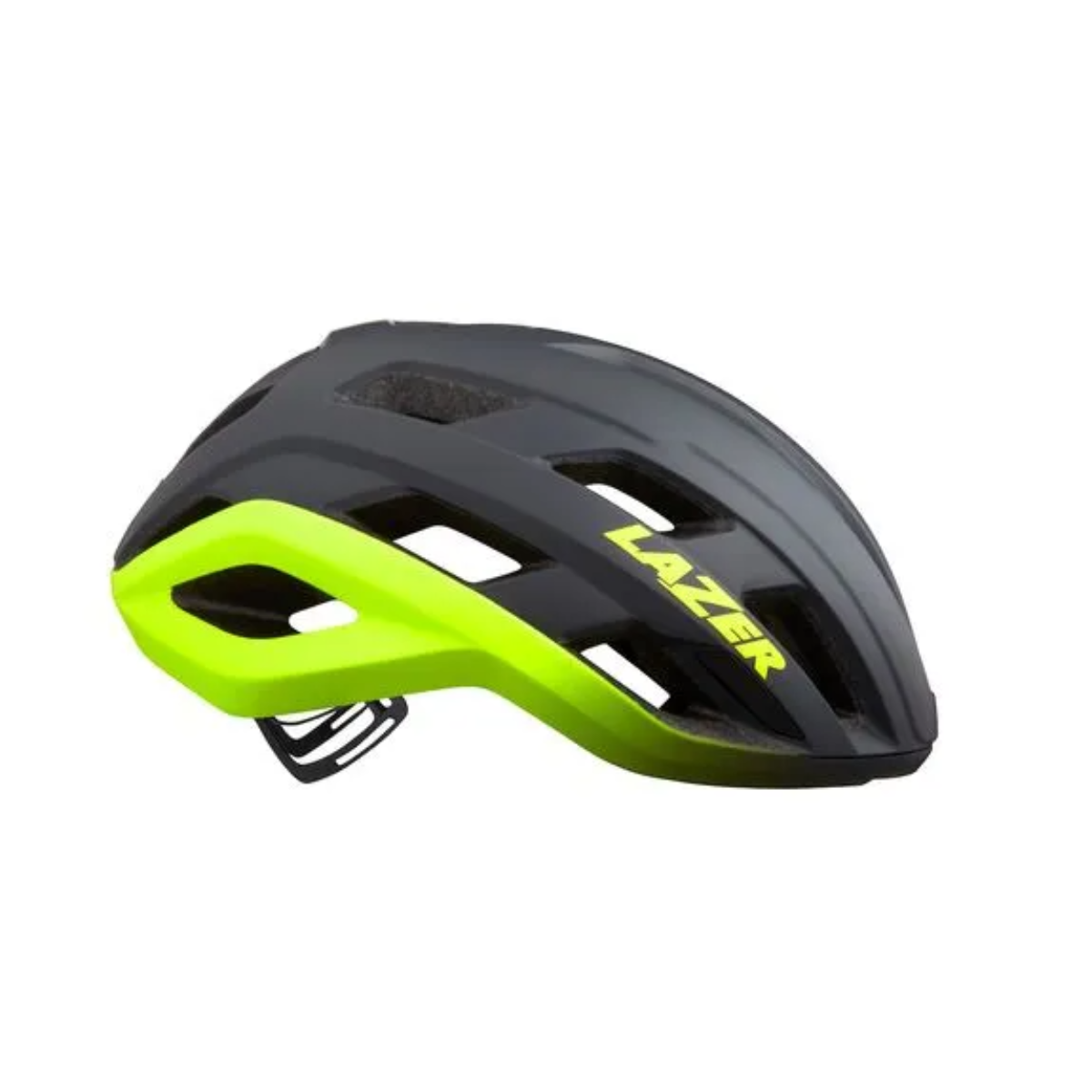 CAPACETE LAZER ROAD STRADA KINETICORE CINZA FOSCO/AMARELO NEON TAMANHO M M