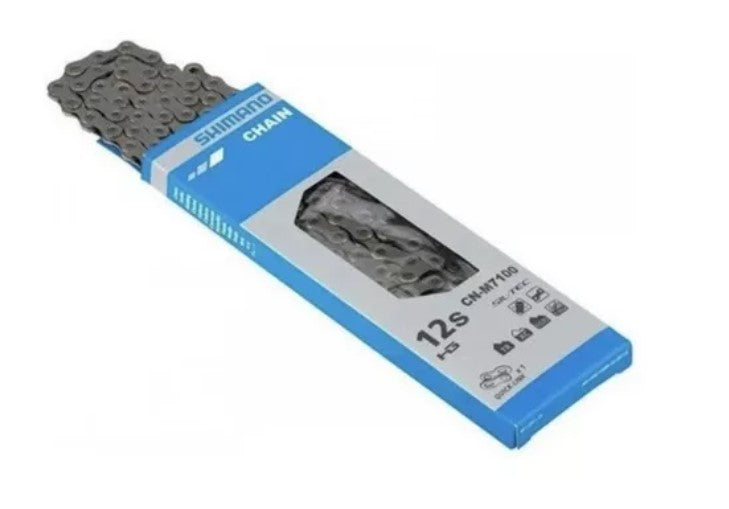 CORRENTE SHIMANO CN-M7100 126L 12V COM QUICK 12V PRATA