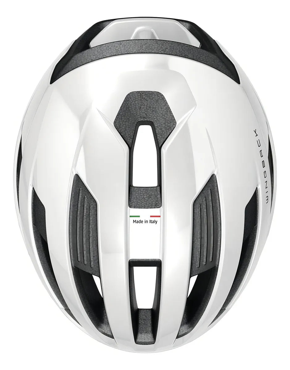 CAPACETE ABUS WINGBACK BRANCO BRILHANTE TAM G