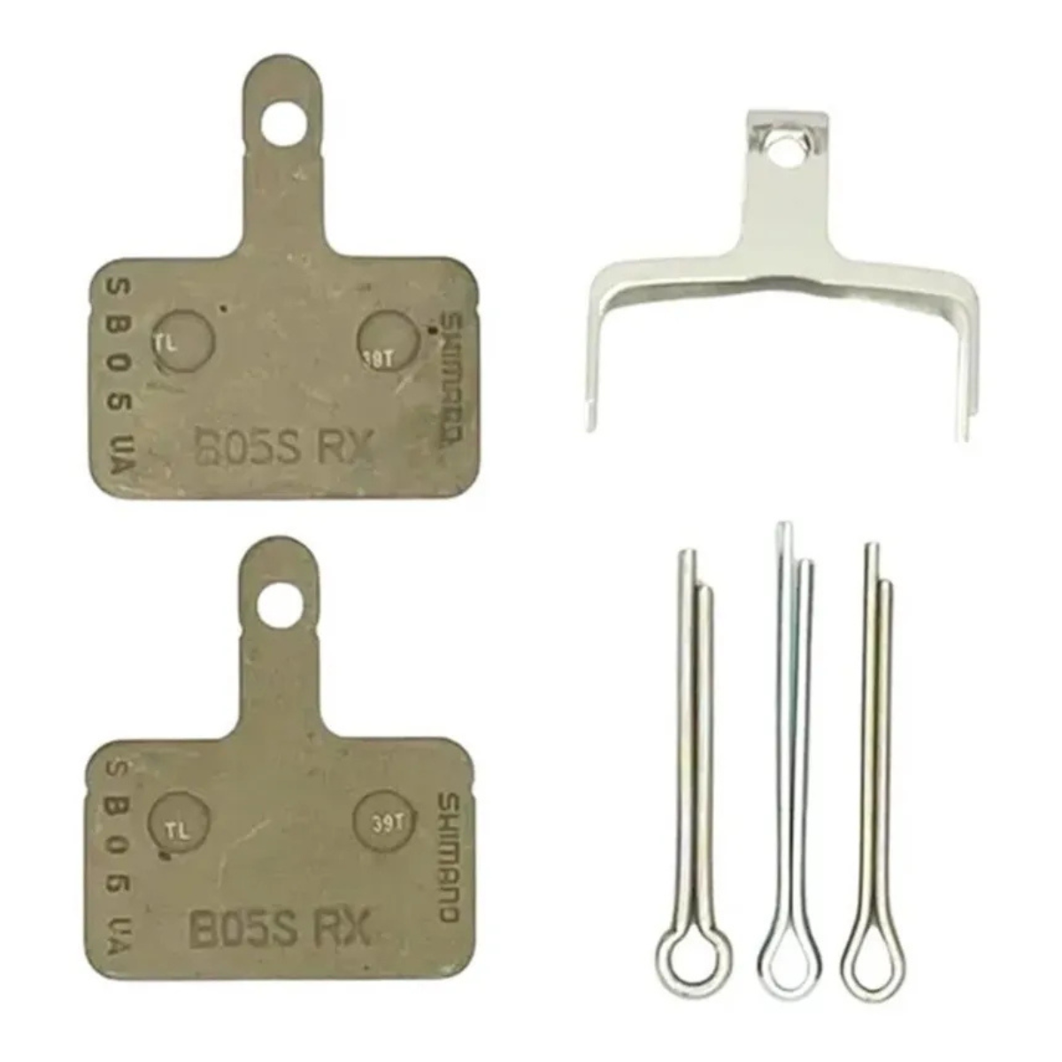 PASTILHA DE FREIO SHIMANO B05S RESINA COM 3 TIPOS 3PINO Preto
