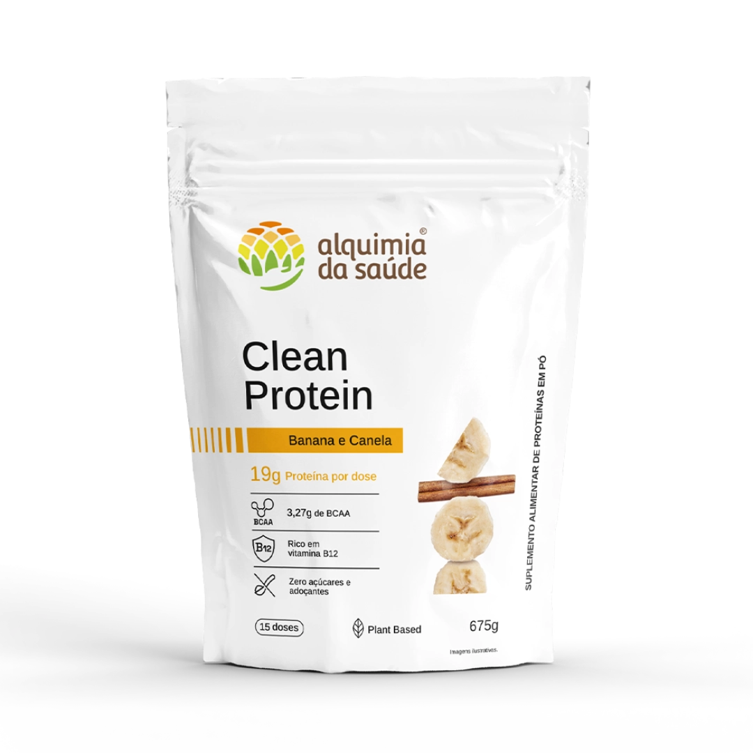 CLEAN PROTEIN ALQUIMIA DA SAUDE BANANA CANELA 675G