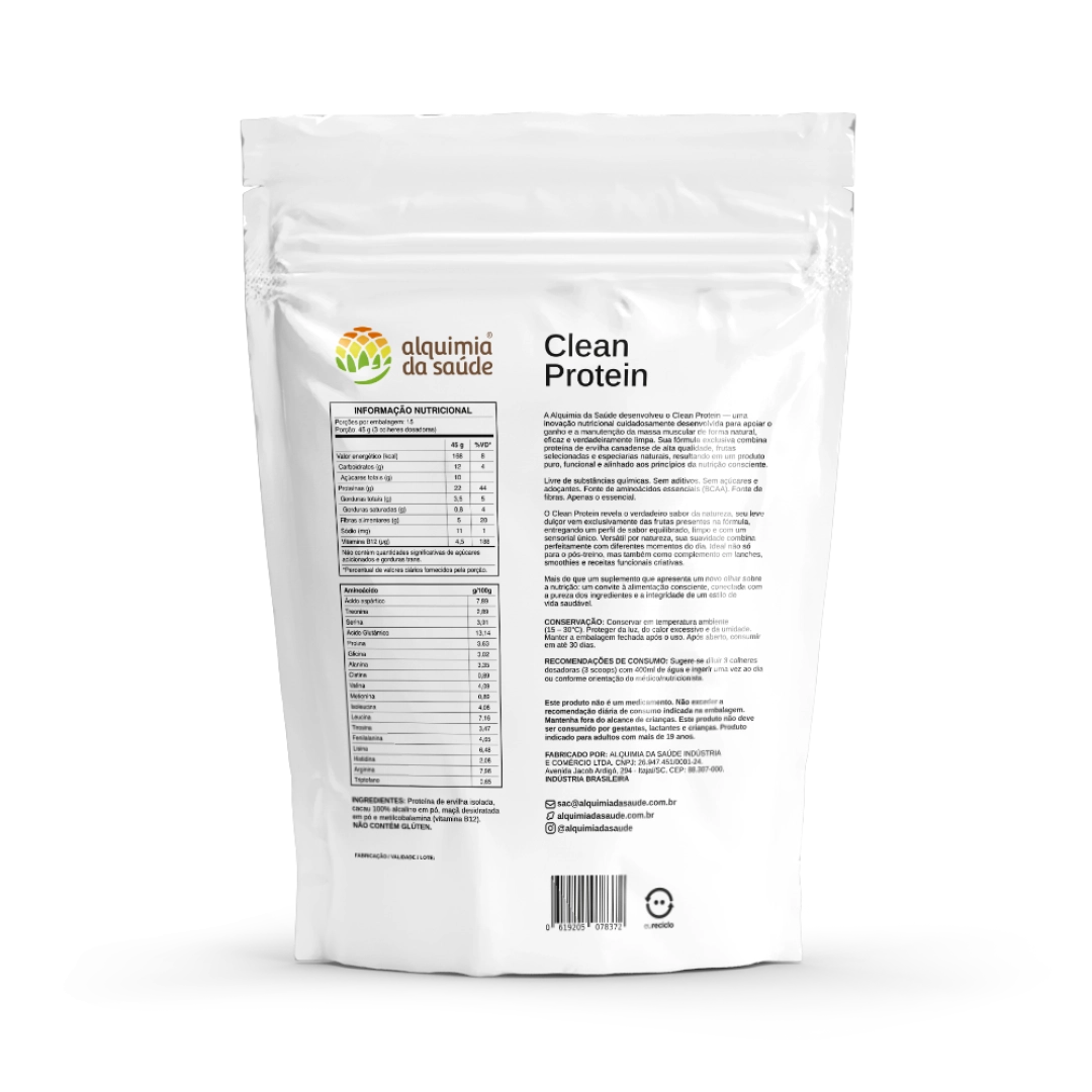 CLEAN PROTEIN ALQUIMIA DA SAUDE CACAU 675G