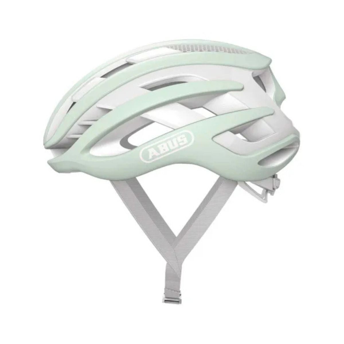 CAPACETE ABUS AIRBREAKER MENTA E BRANCO TAM P