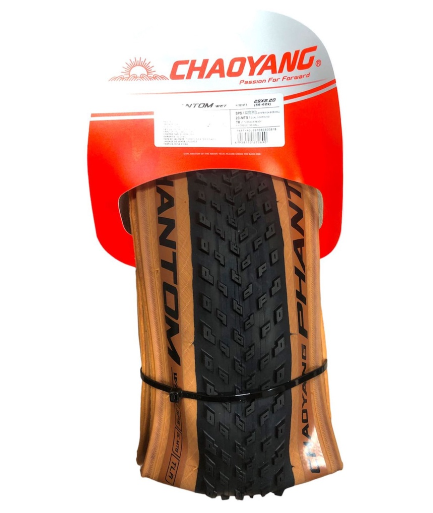 PNEU CHAOYANG PHANTOM WET MTB 29X2.20 60TPI 2C TUBELESS FAIXA CREME
