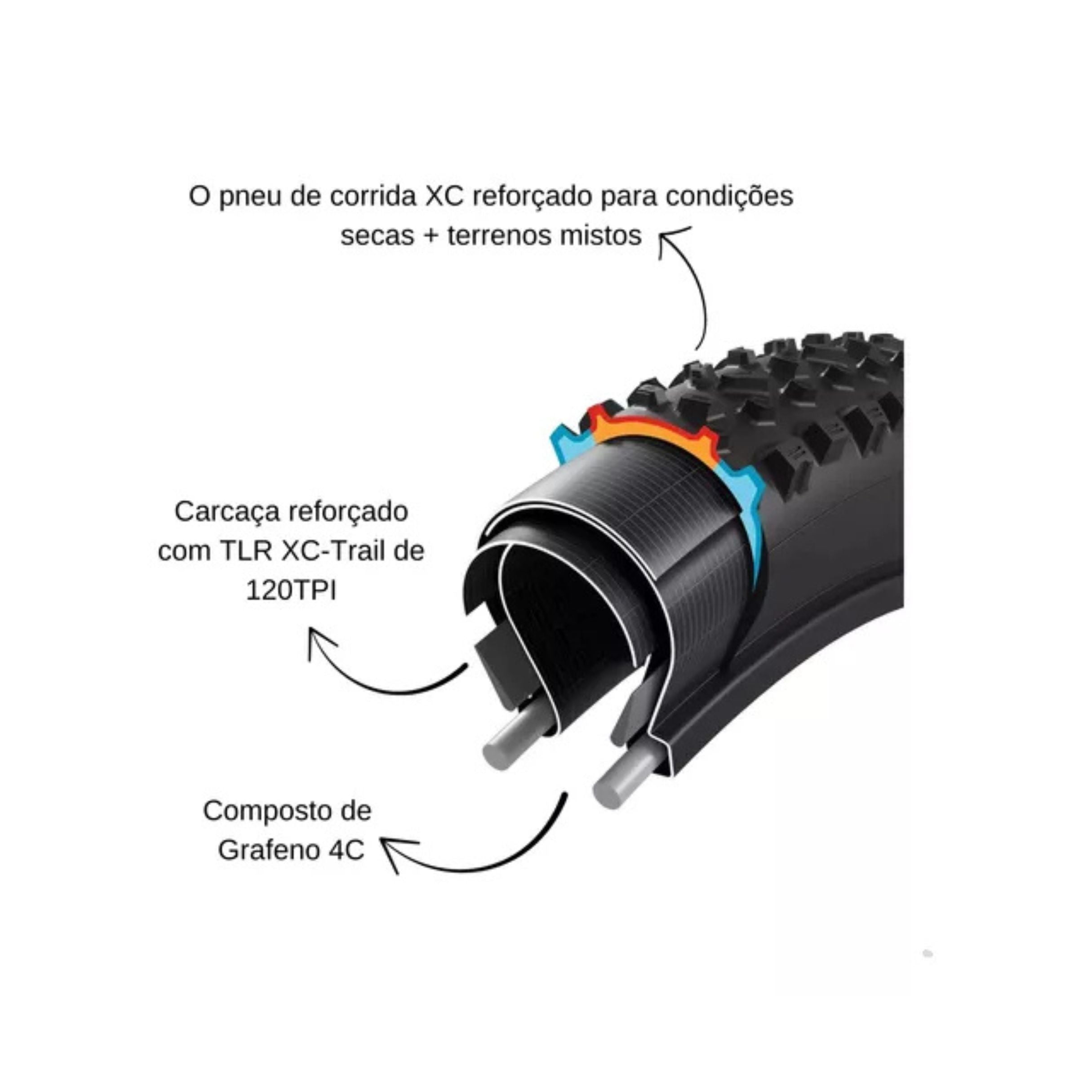 PNEU VITTORIA MTB MEZCAL XC-TRAIL 29X2.25 CINZA/PRETO